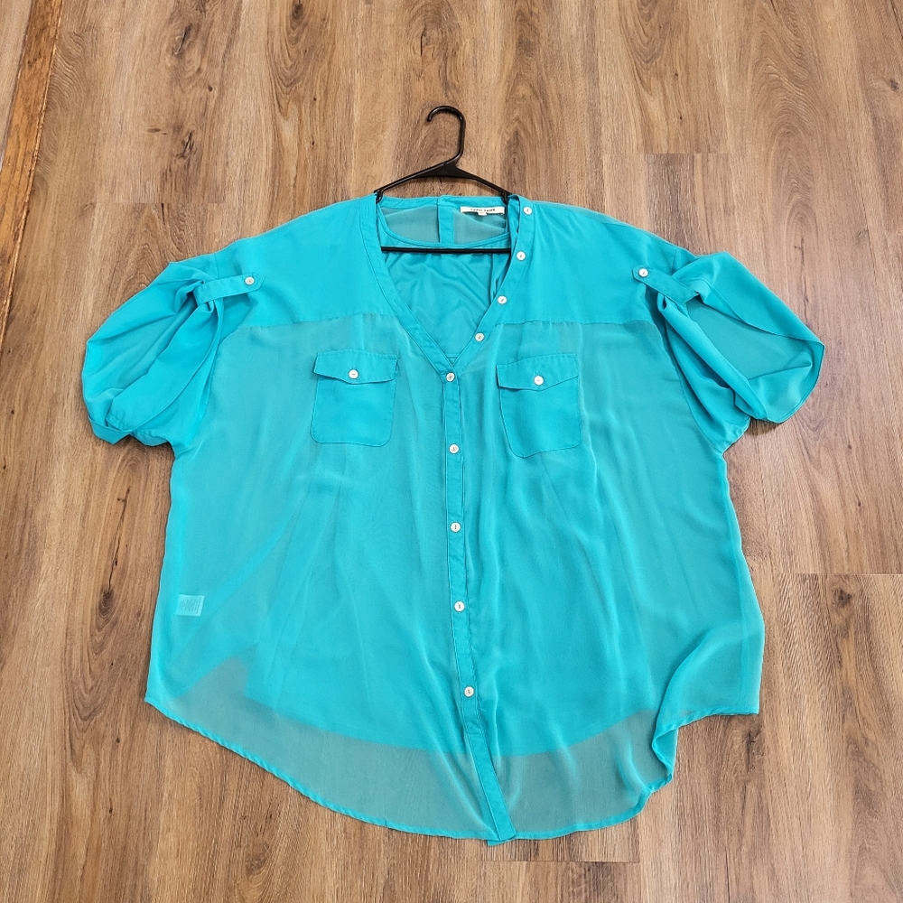 Daniel Rainn Teal Blouse